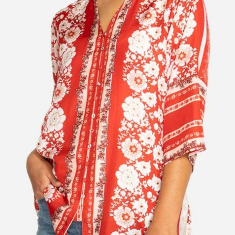 Johnny Was Zoi print blouse